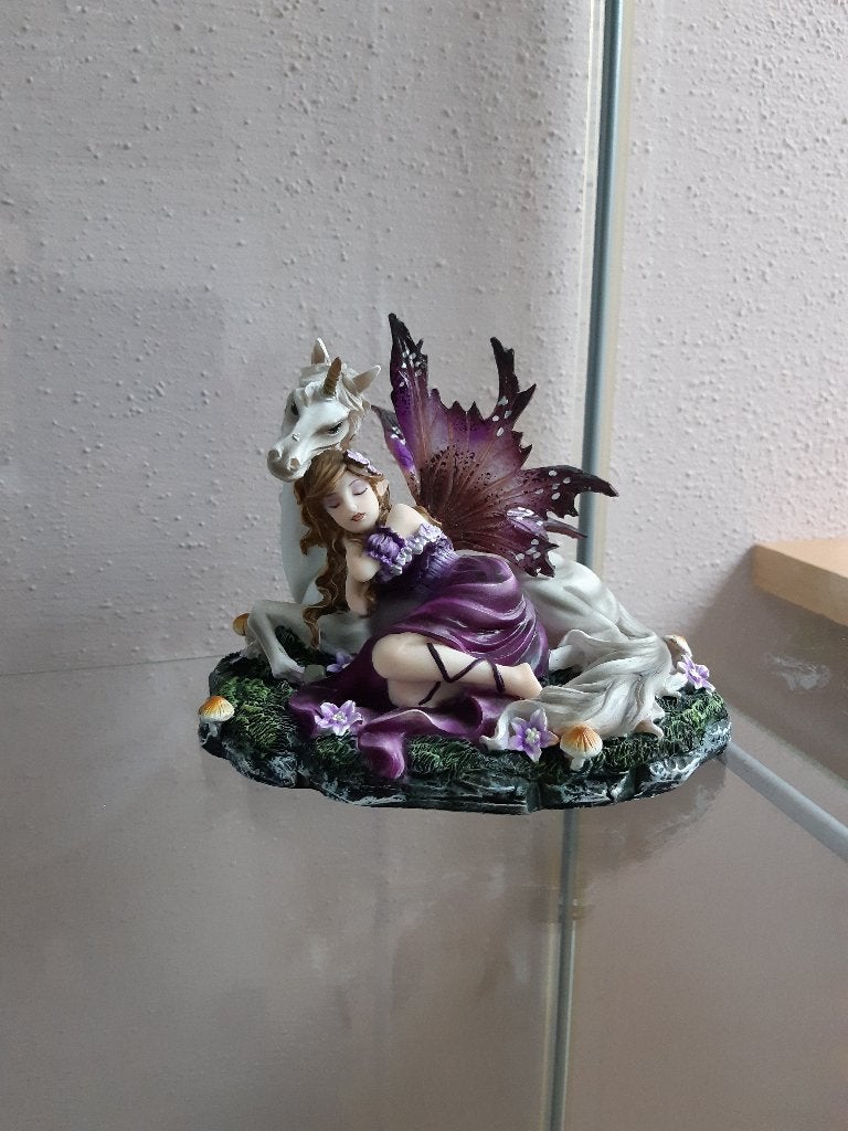 Merk Les Alpes fantasy beeldje met eenhoorn, Ophalen of Verzenden, Zo goed als nieuw, Fantasy