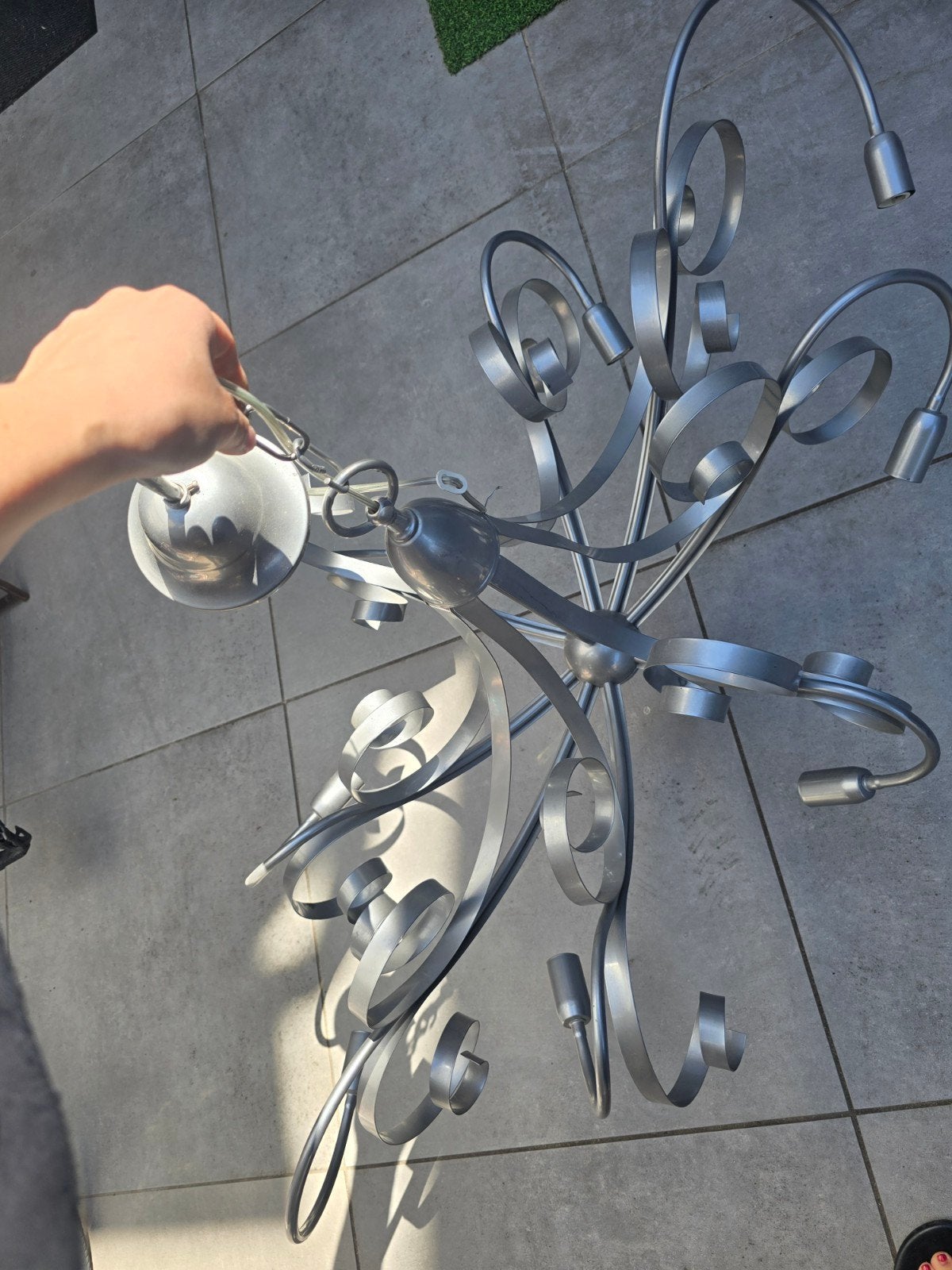 GRATIS...Grote moderne plafondlamp - Zonder lichtjes, Ophalen, Modern, Decoratief, Gebruikt, 50 tot 75 cm