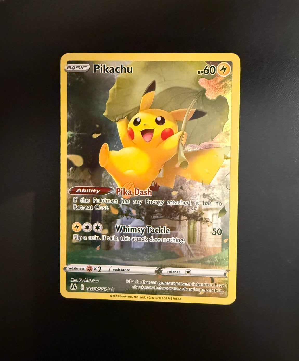 Pikachu (CRZ GG30) NM, Verzenden, Zo goed als nieuw