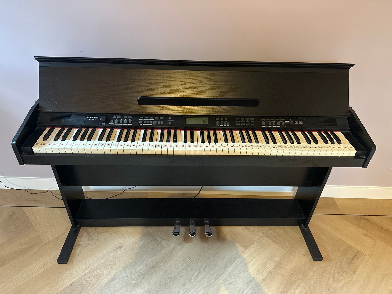 Funkey DP-88 II Digitale Piano - Zwart, Zwart, Digitaal, Ophalen of Verzenden, Zo goed als nieuw