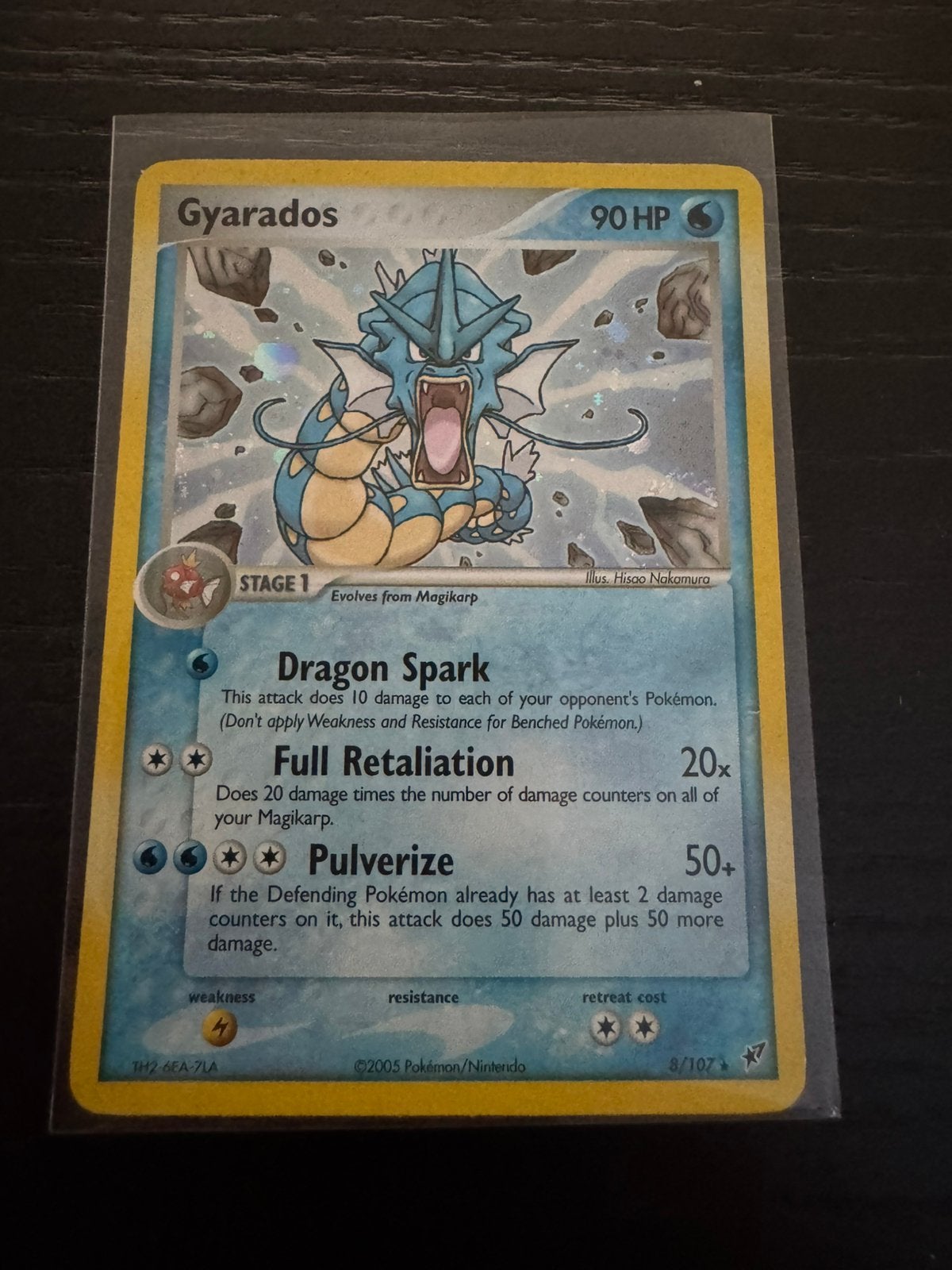 Gyarados 8/107 EX Deoxys, Ophalen of Verzenden, Zo goed als nieuw