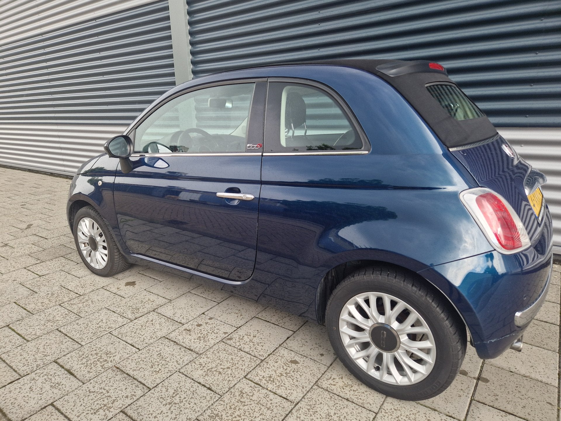 Fiat 500C 0.9 TwinAir Turbo Lounge Cabrio Airco PDC zeer moo, Gebruikt, Cabriolet, Origineel Nederlands, Bedrijf