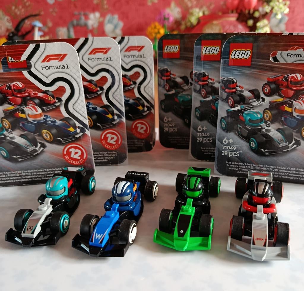 LEGO Formule 1 auto's - 7 stuks, Ophalen, Groter dan 1:32, Auto, Overige merken