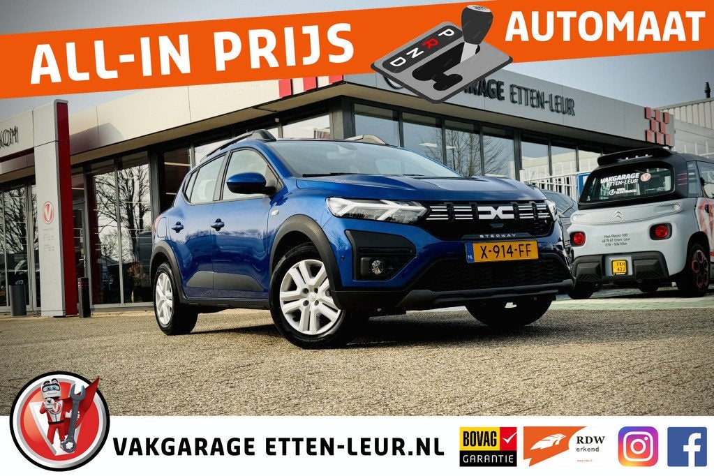 Dacia SANDERO Stepway 1.0 TCe 90PK Express | CAMERA | AIRCO, Auto's, Automaat, 12 maanden, Stof, Euro 6