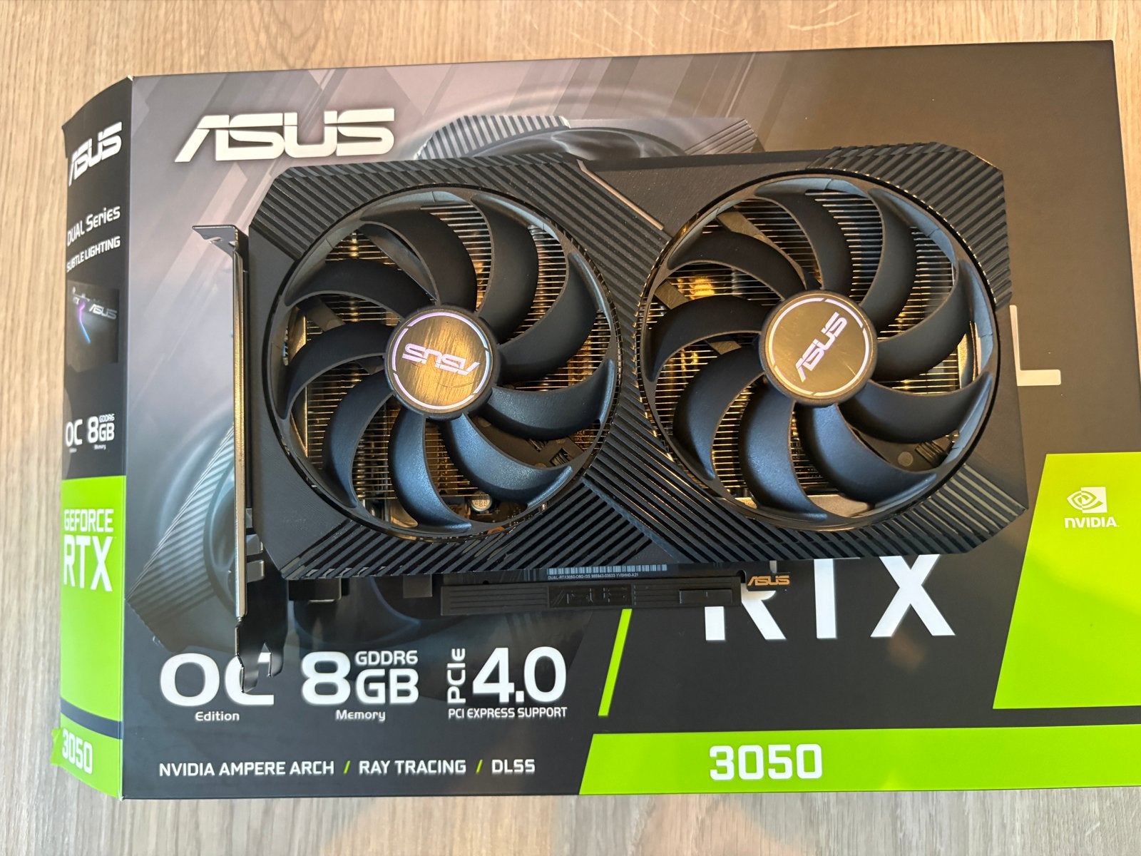 ASUS Dual GeForce RTX 3050 OC Edition 8GB GDDR6 Videokaart, HDMI, GDDR6, PCI-Express 4, Ophalen of Verzenden
