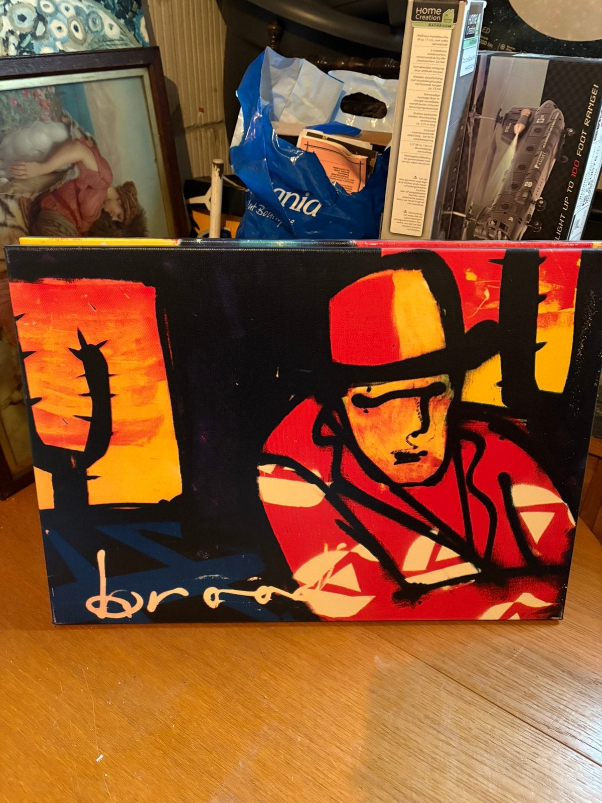 Herman Brood Cowboy canvas reproductie 70x50 cm Erven Brood, Antiek en Kunst, Ophalen
