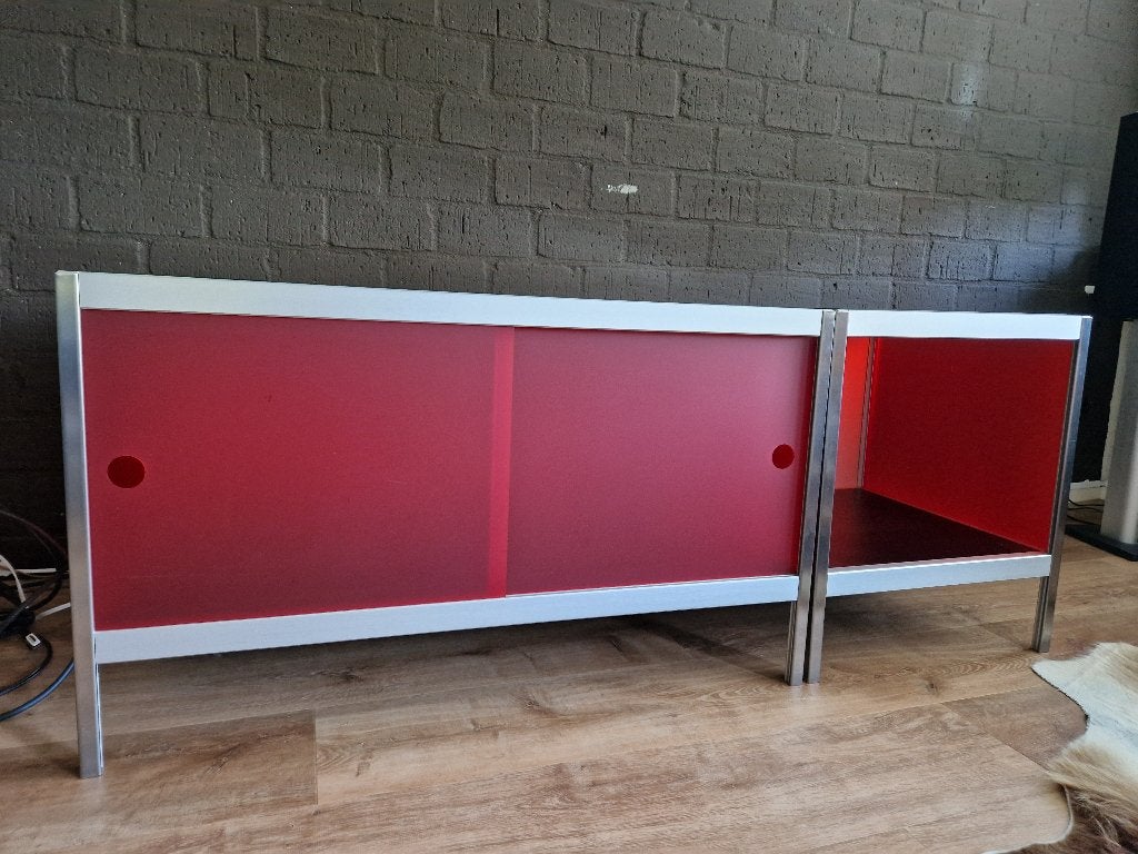 2 kewlox kastjes, Ophalen, Gebruikt, 50 tot 100 cm, Glas