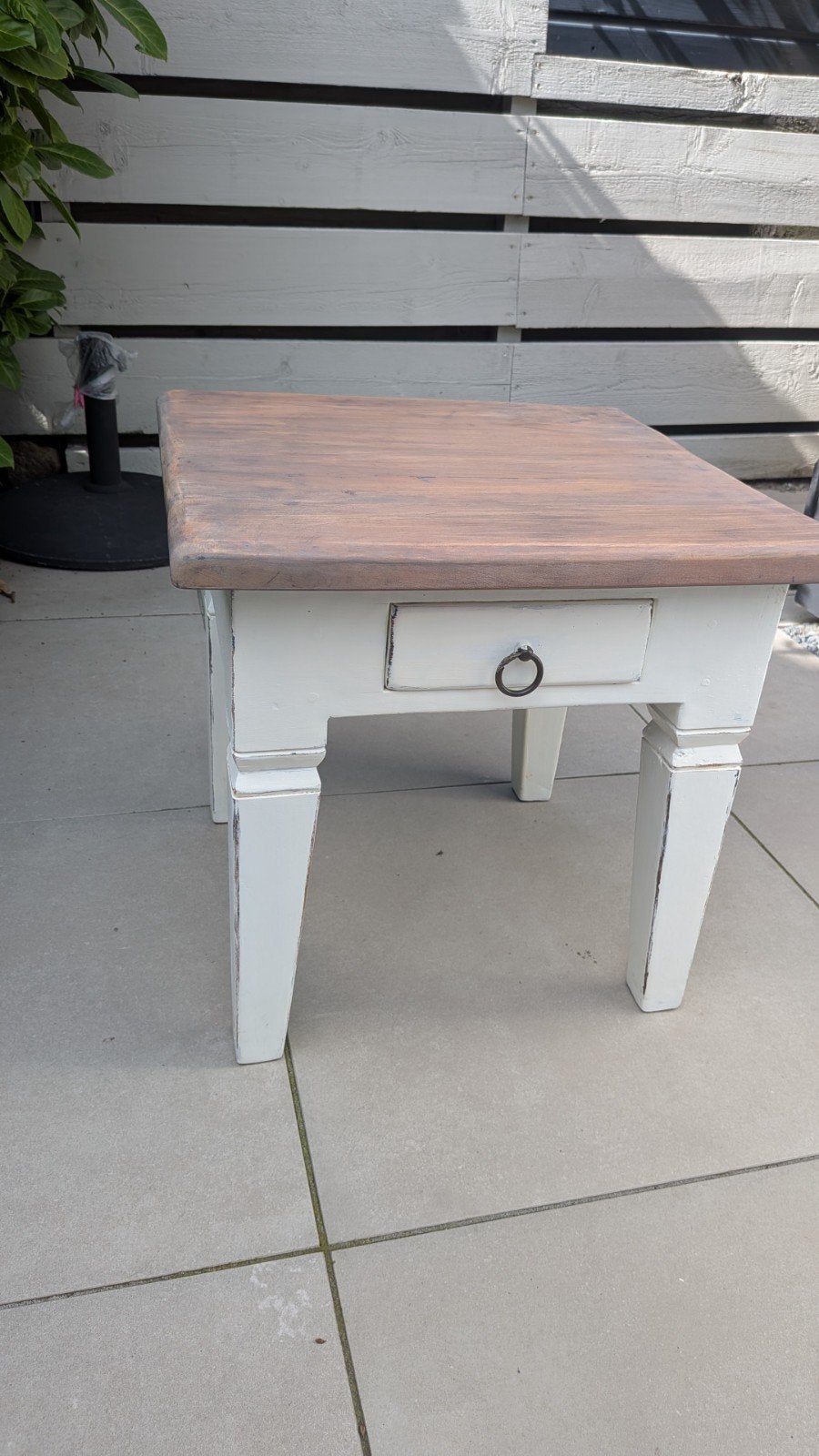 Bijzettafel hout, Ophalen, Gebruikt, Rechthoekig, Hout