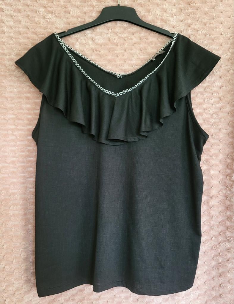 NIEUW! Zwarte Top  Maat XL, Verzenden, Maat 46/48 (XL) of groter, Nieuw, Zonder mouw