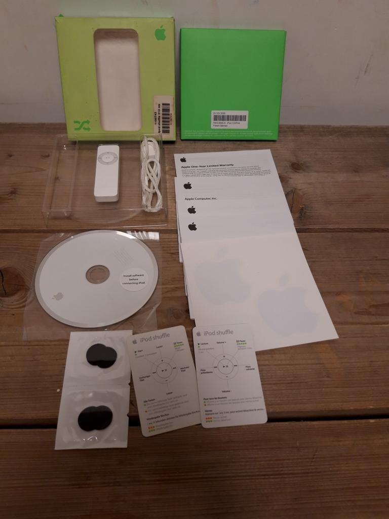 Apple ipod shuffle 512mb wit in originele verpakking, Audio, Tv en Foto, Mp3-spelers | Apple iPod, Ophalen of Verzenden, Shuffle