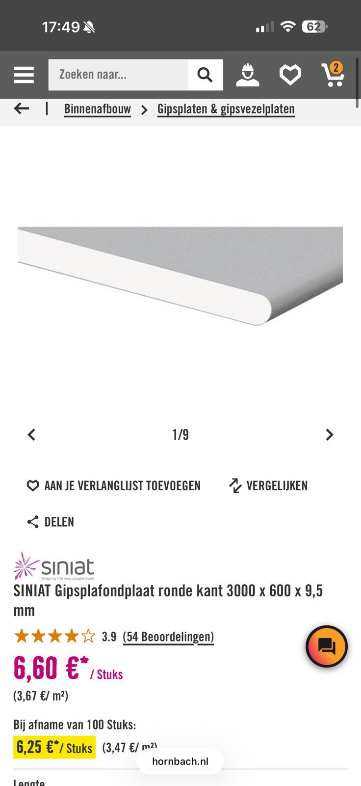 Gratis gipsplaten, Doe-het-zelf en Verbouw, Platen en Panelen, Ophalen, Zo goed als nieuw
