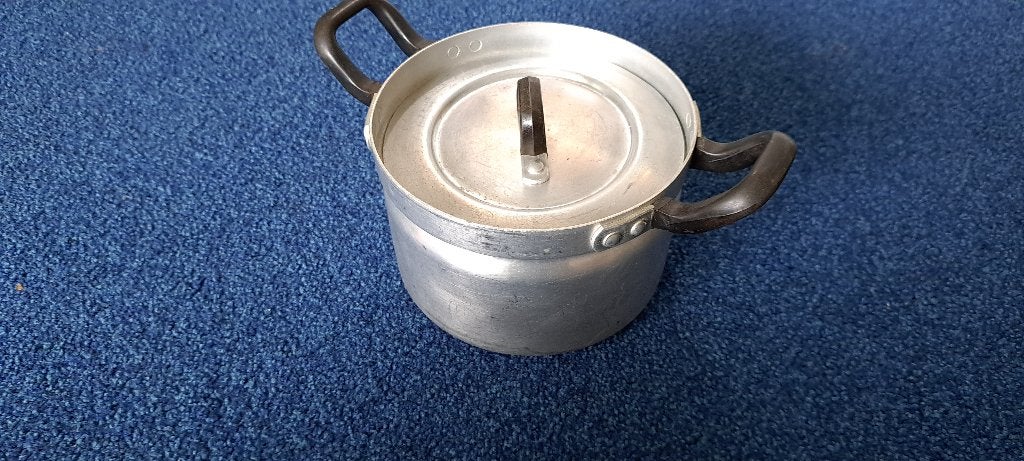 Vintage aluminium camping pan, Ophalen of Verzenden, Gebruikt