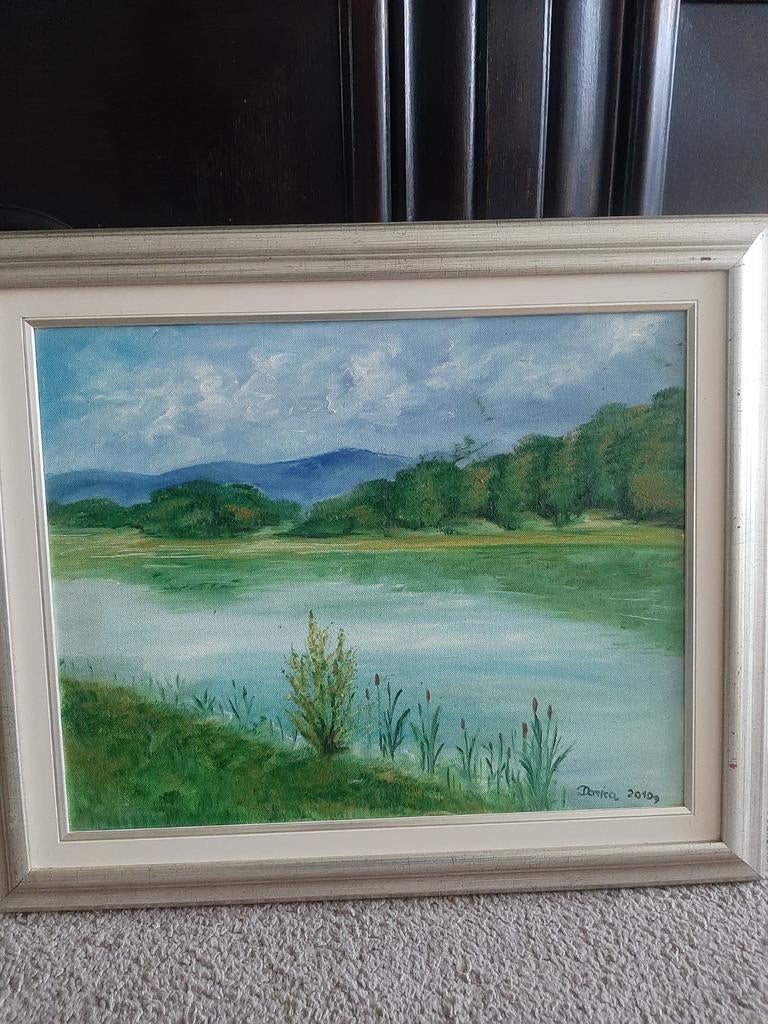 Olieverf schilderij met certificaat, Ophalen