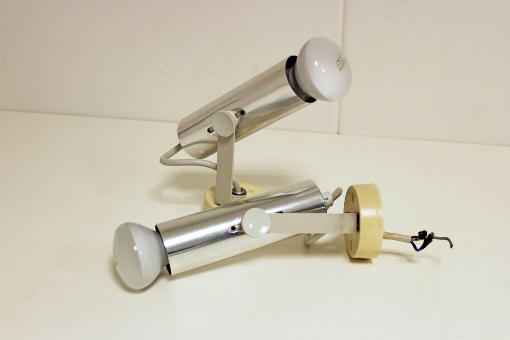 2x Spotlamp Concord Lighting jaren 60 vintage, Ophalen of Verzenden, Gebruikt, Plafondspot of Wandspot