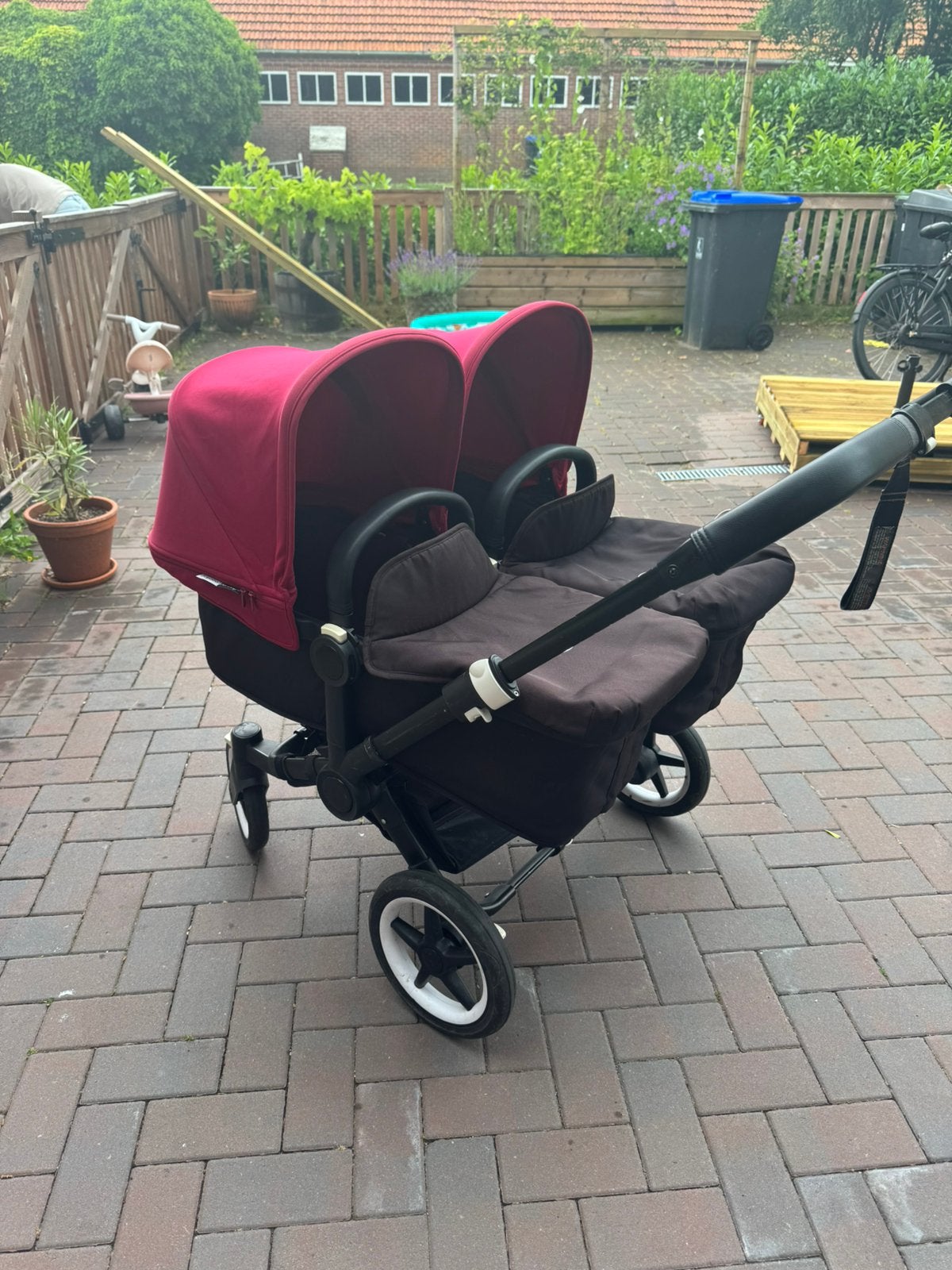Bugaboo Donkey 2 Duo/Tweeling Kinderwagen – compleet, Gebruikt, Verstelbare duwstang, Bugaboo, Ophalen