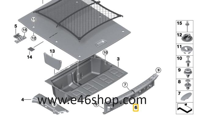 KOFFERBAK BESCHERMLIJST BMW F36 OE 51477337183, Auto-onderdelen, Interieur en Bekleding, -, -, Nieuw, Ophalen of Verzenden