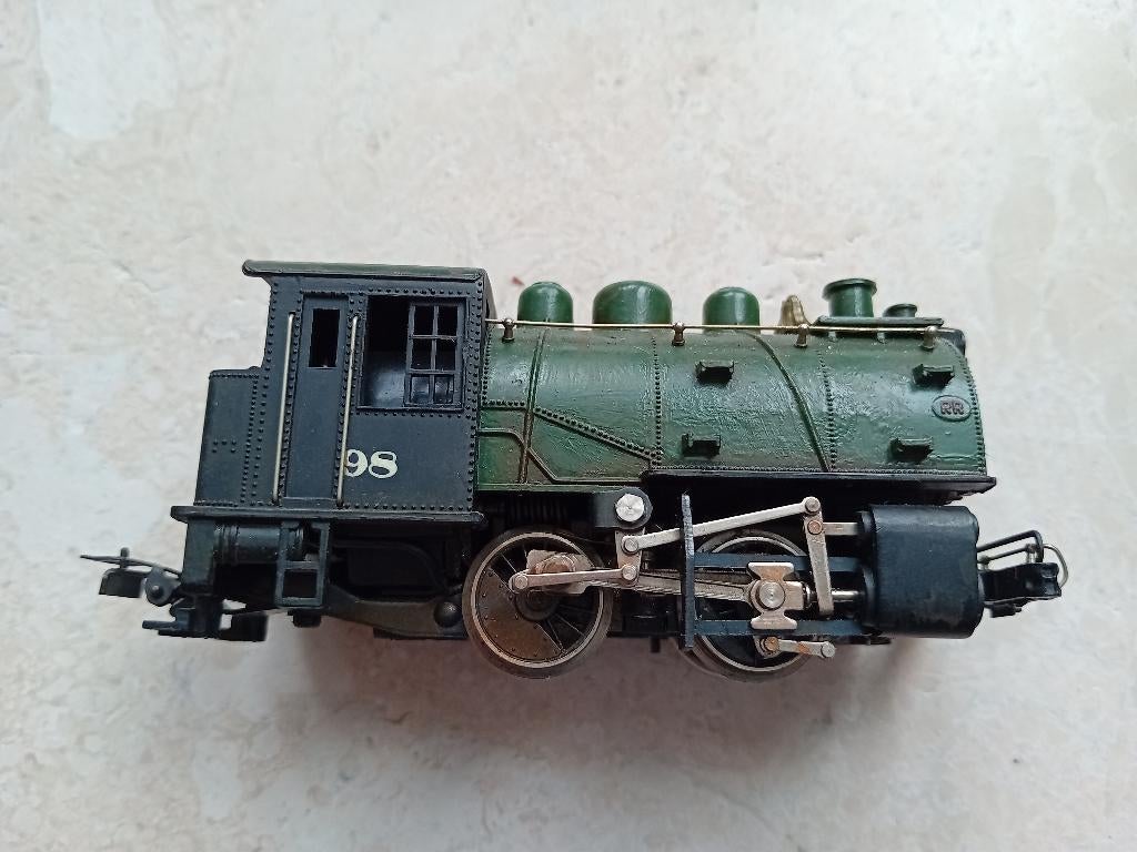 H0#447 ~ Rivarossi 1221 - Rangeer stoomlocomotief., Ophalen of Verzenden, Gelijkstroom, Locomotief, Overige merken