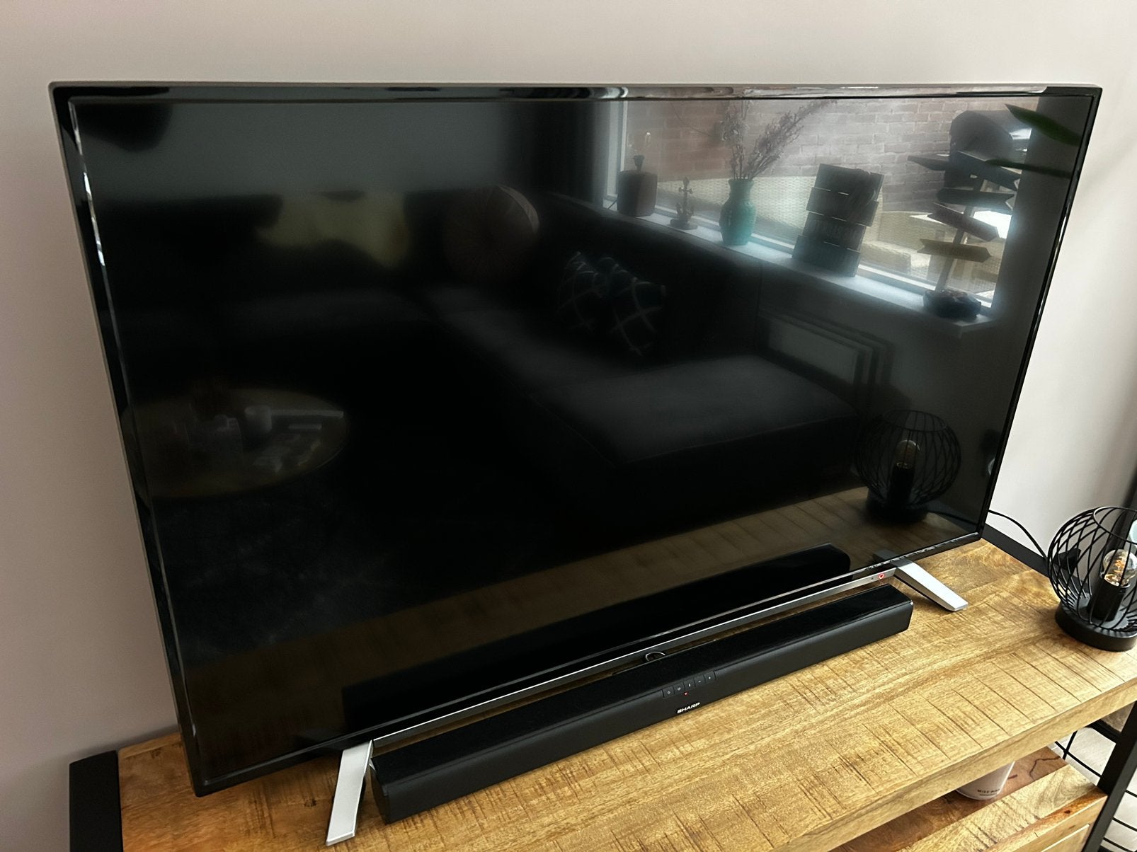 Tv Toshiba + box Sharp, Ophalen, Toshiba, 50 Hz, Zo goed als nieuw