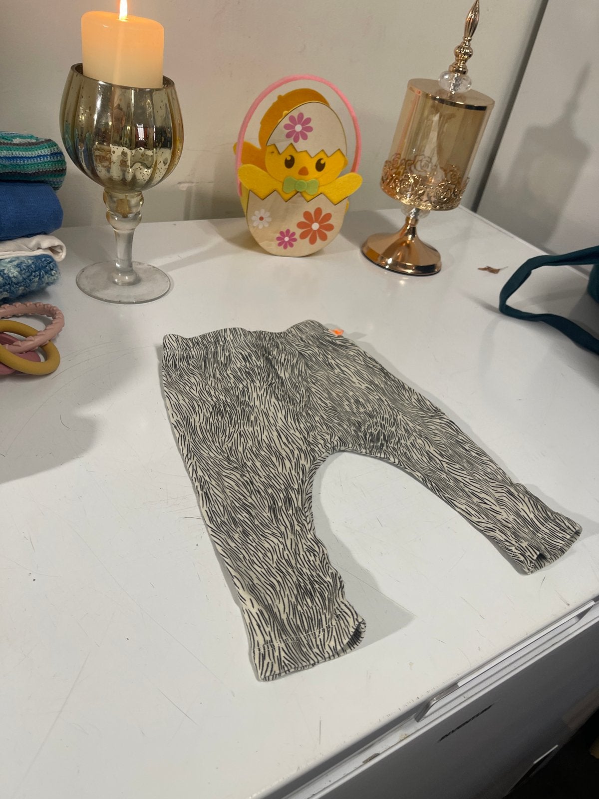 BabyklerenTinycottons Babybroekje Zebraprint Katoen Elastaan, Ophalen of Verzenden, Zo goed als nieuw, Jongen of Meisje