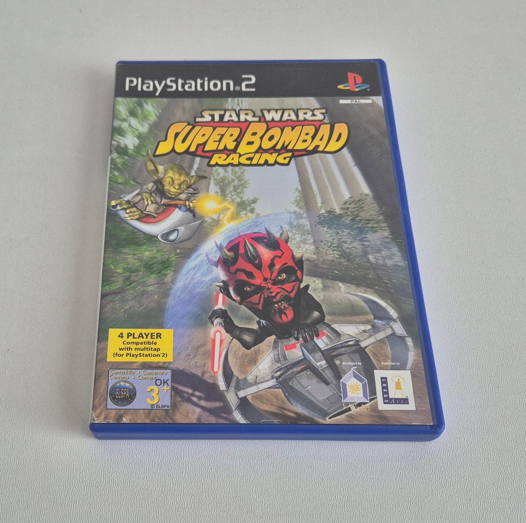 Star Wars Super Bombad Racing Playstation 2 PS2 Compleet, Gebruikt, Racen en Vliegen, Ophalen of Verzenden, 3 spelers of meer