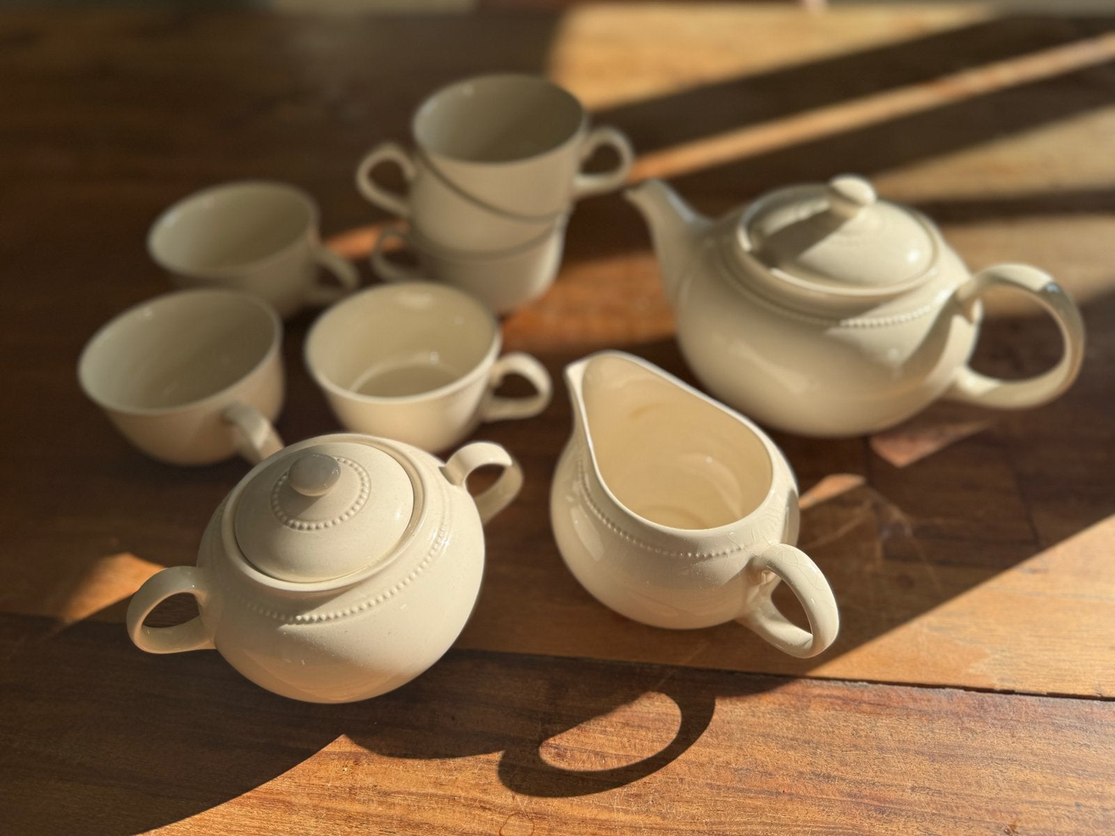 Royal Stafford Pearl theeservies - Vintage, Ophalen of Verzenden