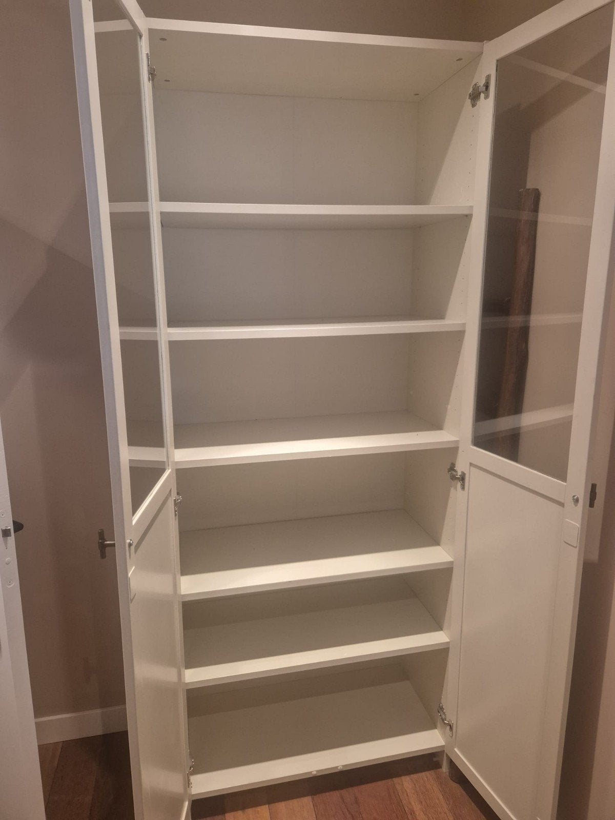Billy boekenkast (ikea) met deuren (41 x 80 x 202), 50 tot 100 cm, 25 tot 50 cm, Ophalen, Modern, Klassiek, Tijdloos