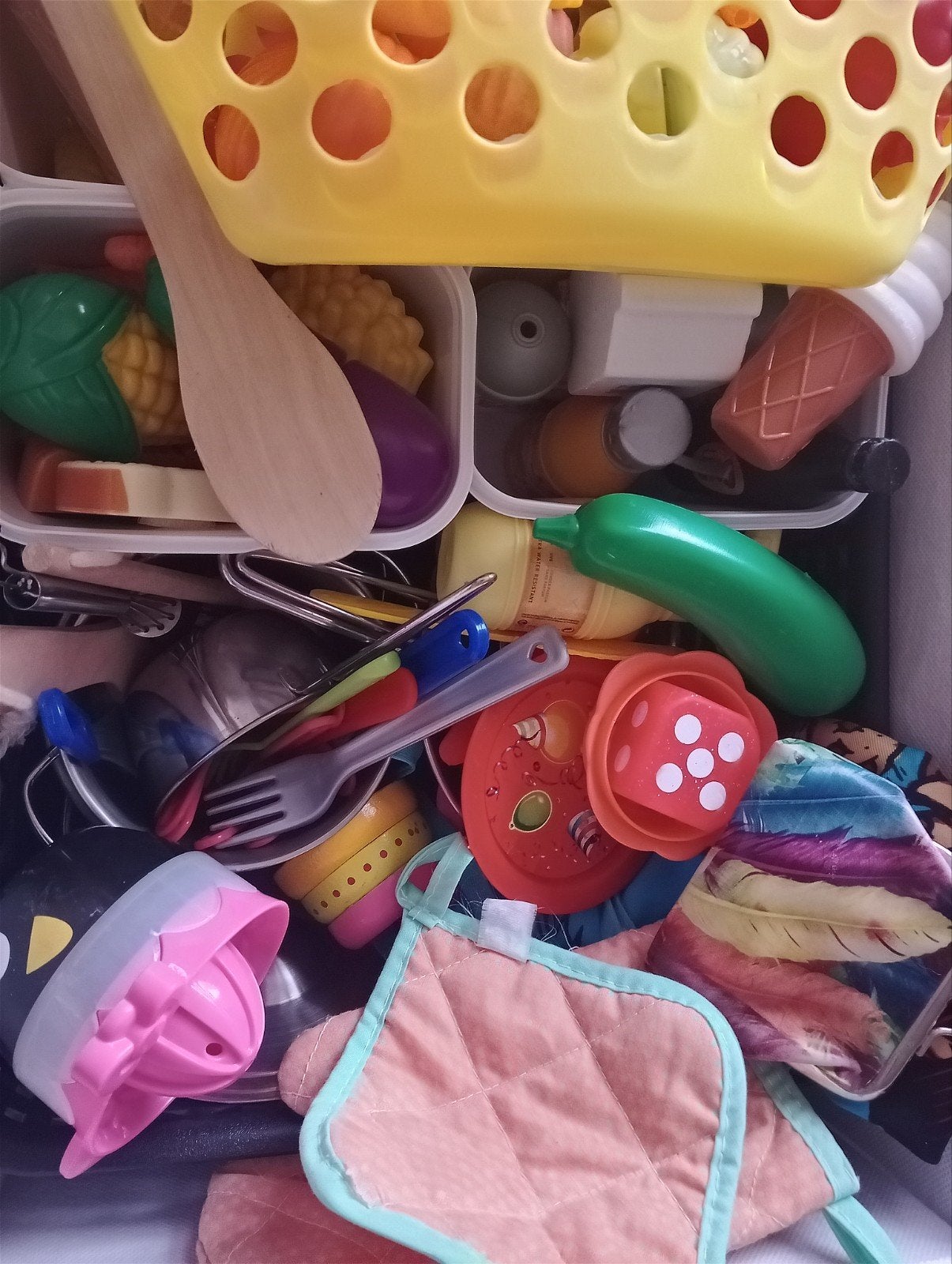Grote lade vol keukenspulletjes voor kinderen, Ophalen, Gebruikt, Meisje