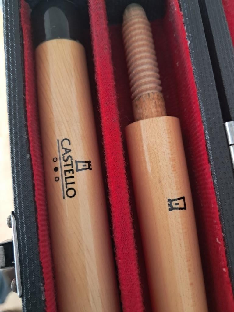 Castello keu met 1 castello top 11 mm eclusief koffer, Ophalen of Verzenden, Zo goed als nieuw, Keu of Ballen