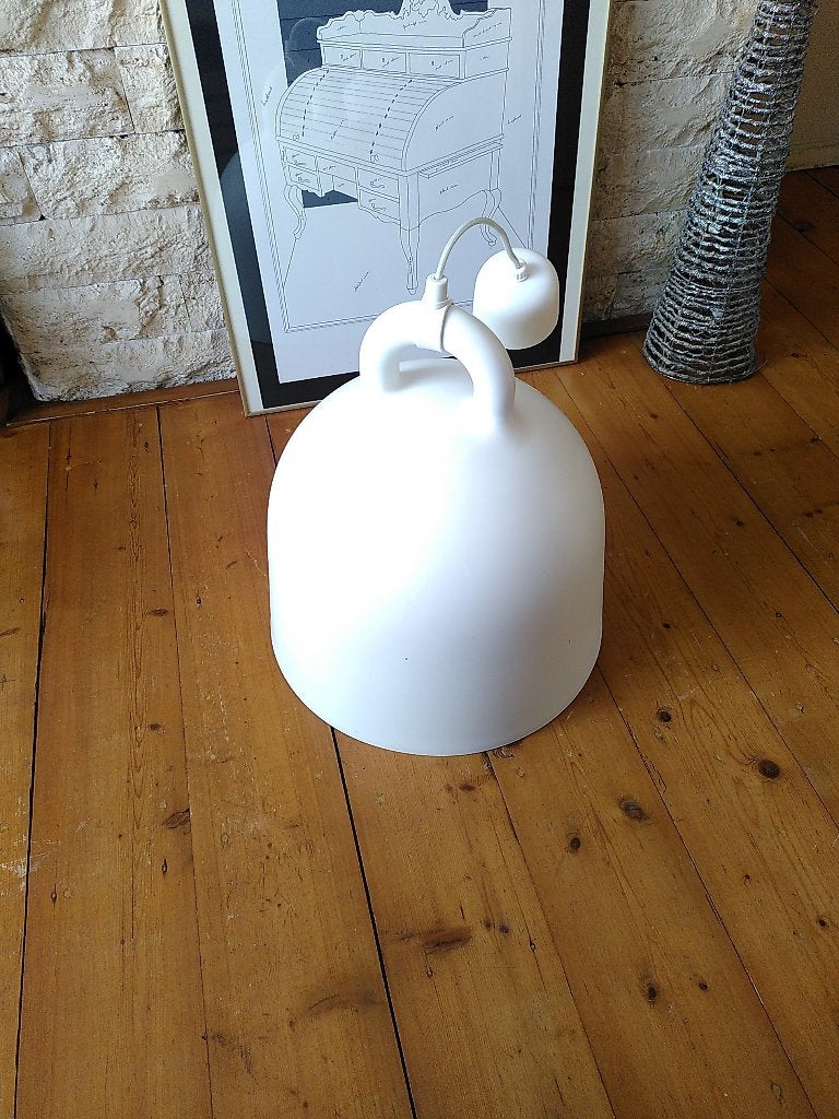 Vintage hanglamp Bell, Gebruikt, Minimalistisch, Metaal, E27 (groot)