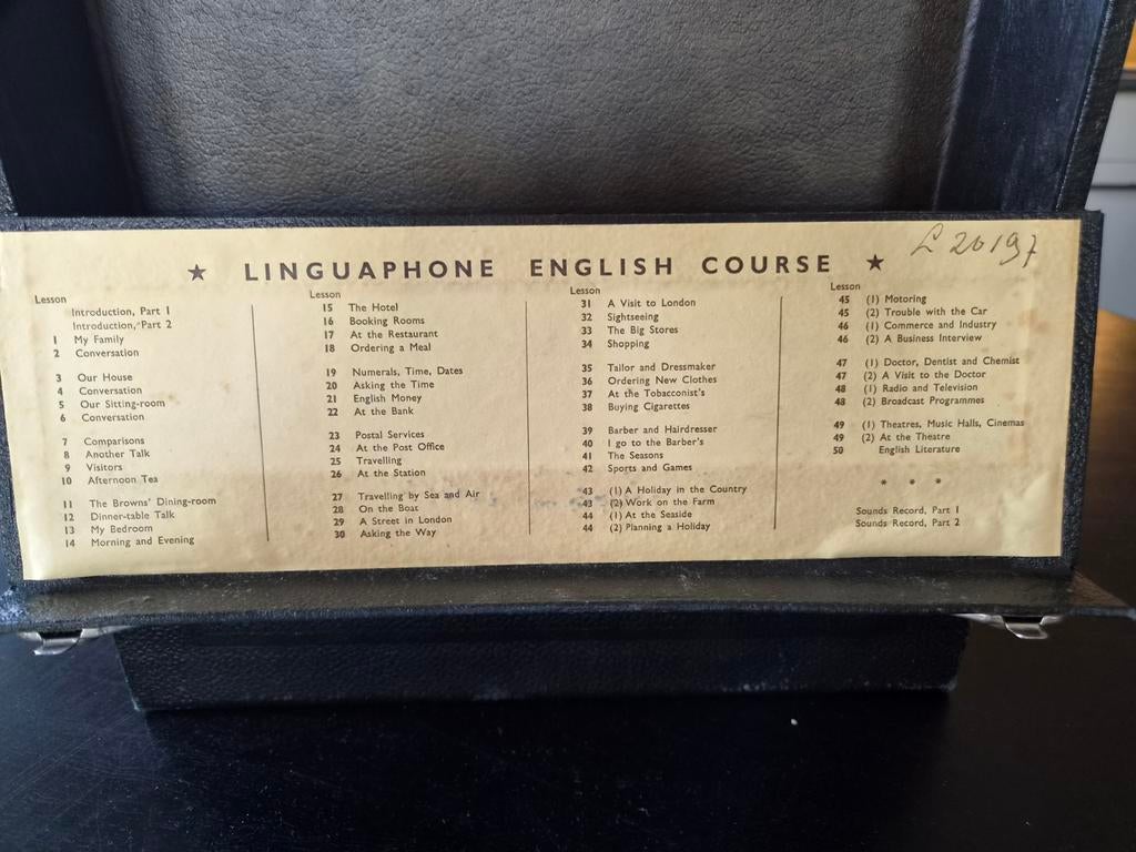 Linguaphone Taalcursus Compleet met LP's - Vintage, Ophalen of Verzenden, Beta