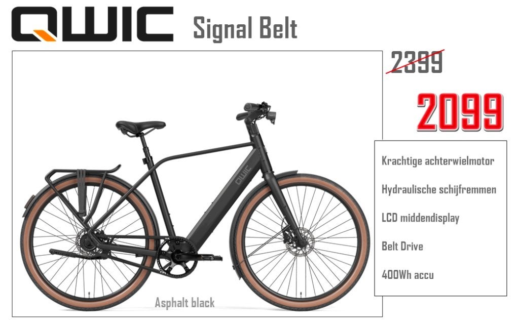 Qwic Signal Trendy Urban E-Bike € 2399 Nu € 2099, Fietsen en Brommers, Ophalen, Qwic, Nieuw, 51 tot 55 cm