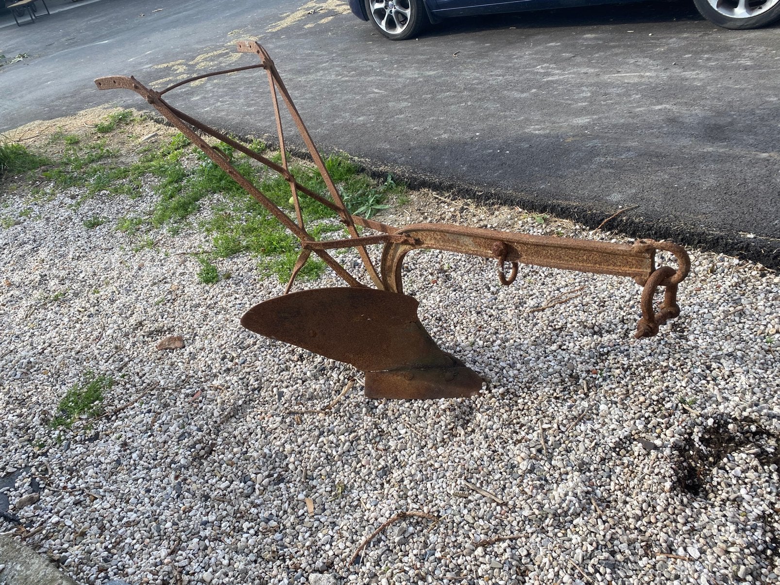 Paardenploeg voor decoratie, opknapper, Ophalen