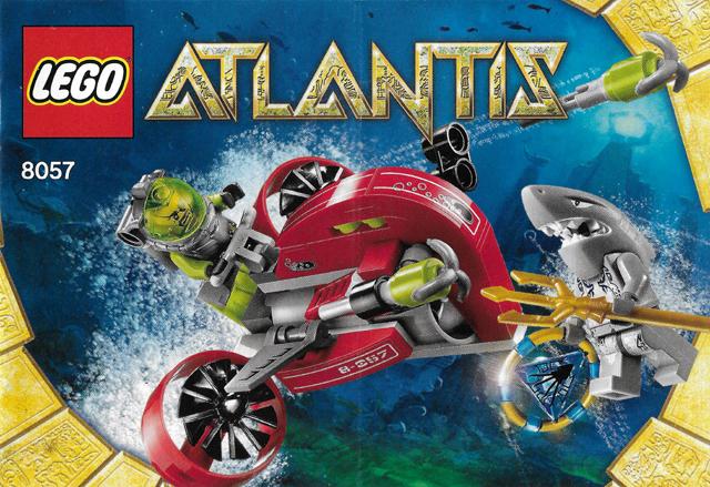 lego 8057-1 lego Atlantis, Wrak Raider (2010), Compleet, Gebruikt, Overige thema's, Lego