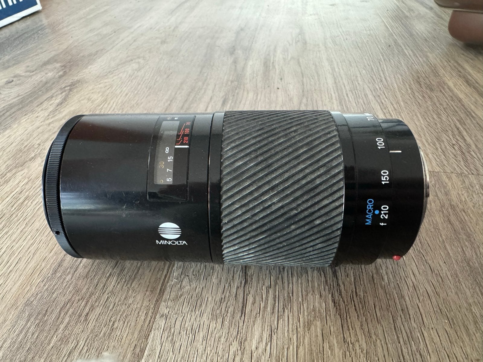 Minolta AF Zoom 70-210mm f/4 (Beercan) objectief, Gebruikt, Autofocus, Telelens, Ophalen of Verzenden