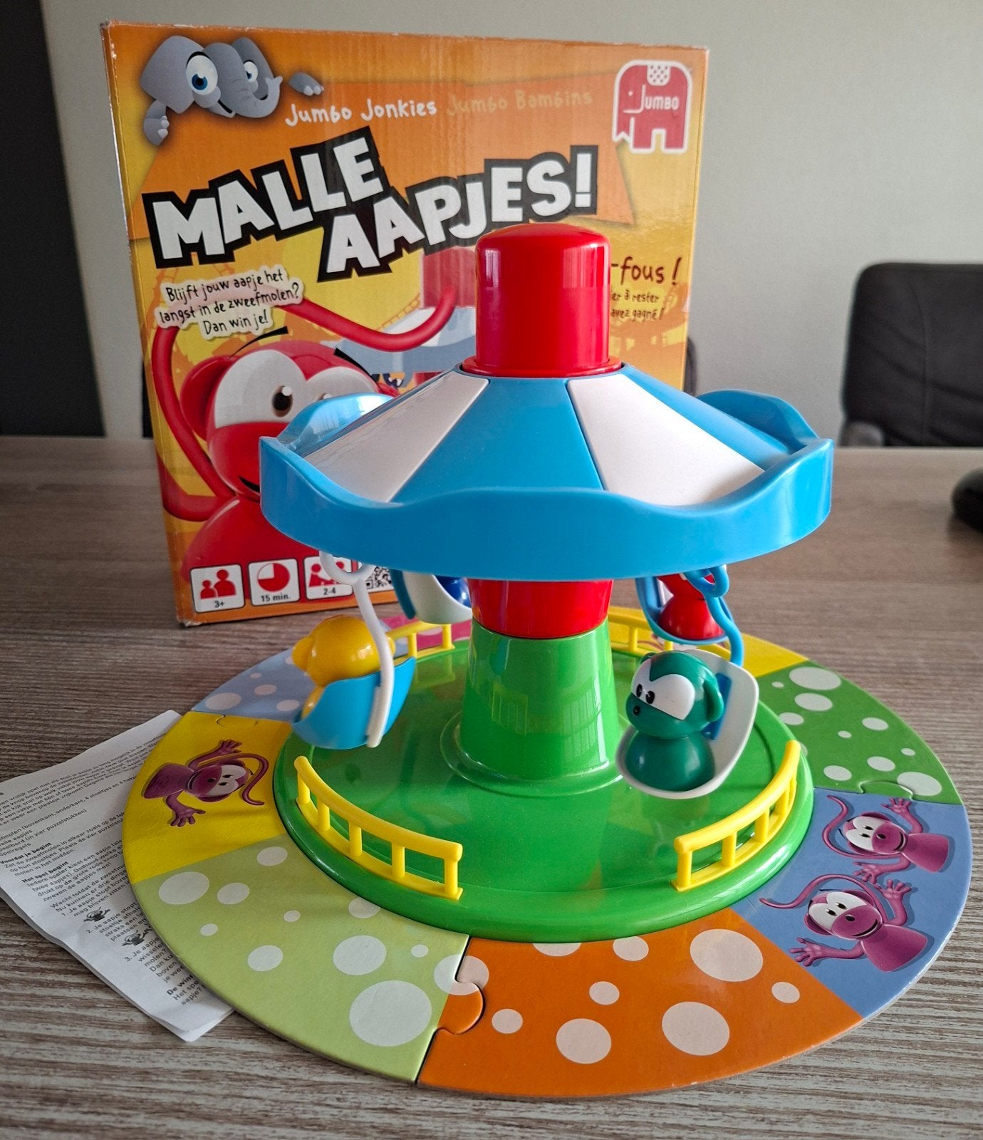 Malle Aapjes! Zweefmolen, Drie of vier spelers, Ophalen of Verzenden, Zo goed als nieuw, Jumbo