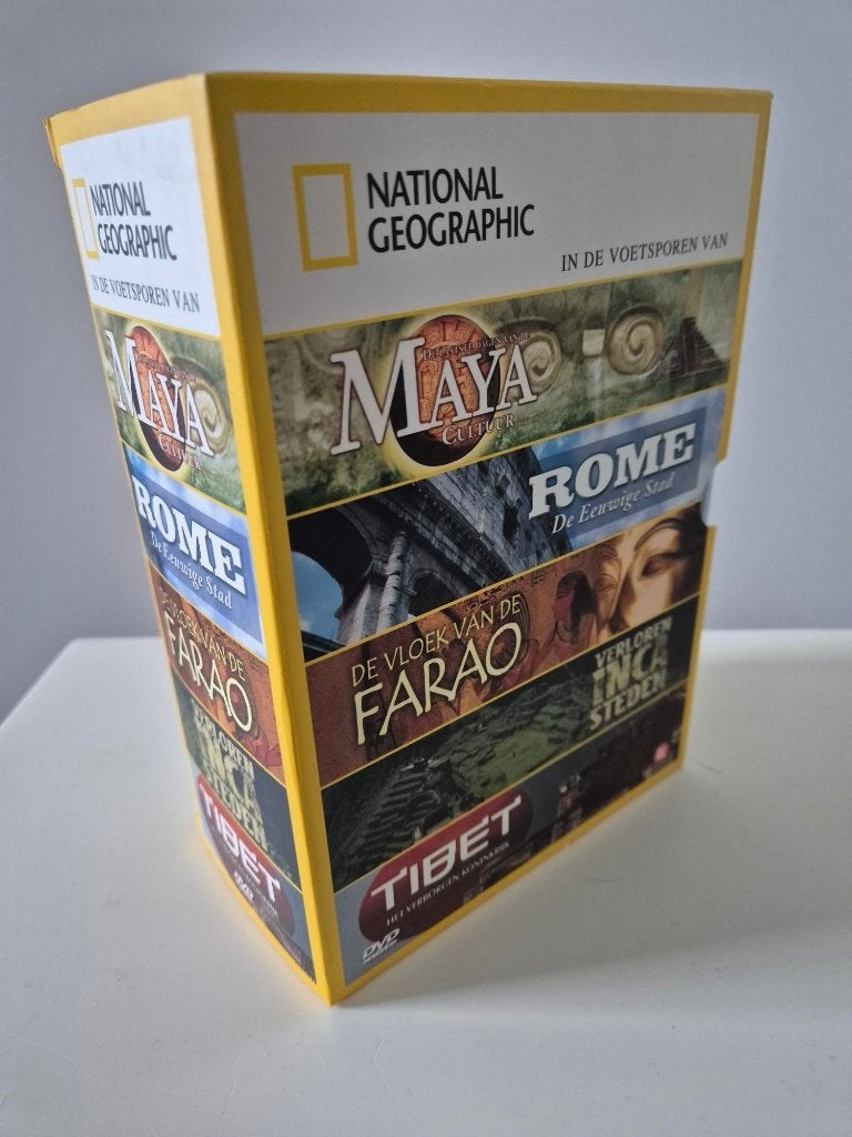 DVD box * In de voetsporen van * historische documentaire, Alle leeftijden, Ophalen of Verzenden, Zo goed als nieuw, Kunst of Cultuur