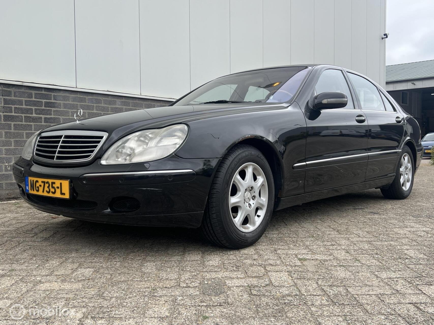 Mercedes S-klasse 500 Lang, Achterwielaandrijving, Gebruikt, 8 cilinders, Zwart