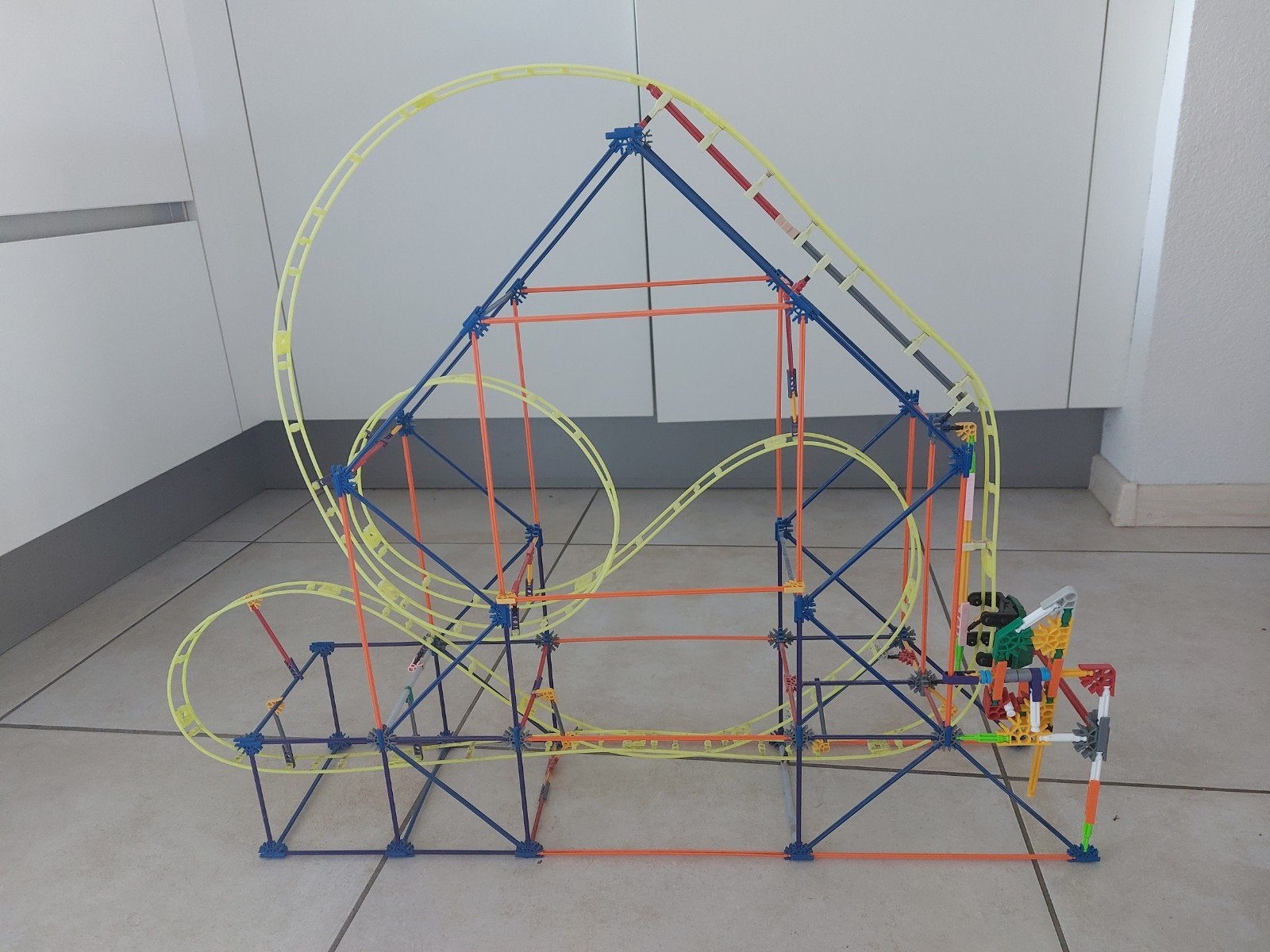 K'nex Achtbaan Dinosaur Drop - Compleet met kleine gebreken, Ophalen, K'nex