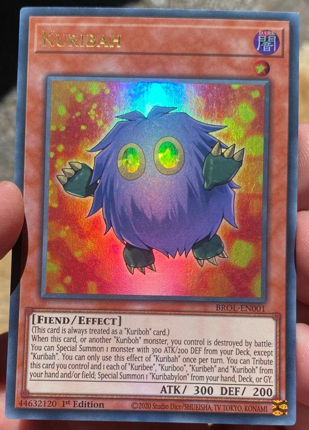 Yu-Gi-Oh! Kuribah BROL 1st Edition !, Hobby en Vrije tijd, Verzamelkaartspellen | Yu-gi-Oh!, Ophalen of Verzenden, Zo goed als nieuw
