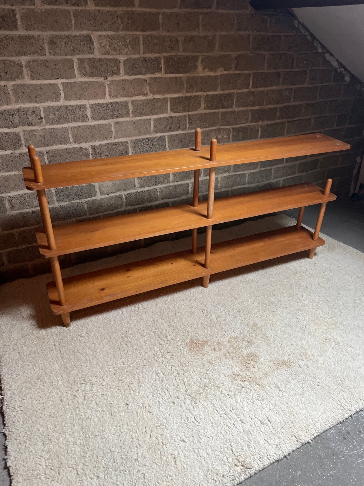 Vintage stokkenkast - jaren ’60 - Boekenkast, Huis en Inrichting, Ophalen of Verzenden, Gebruikt