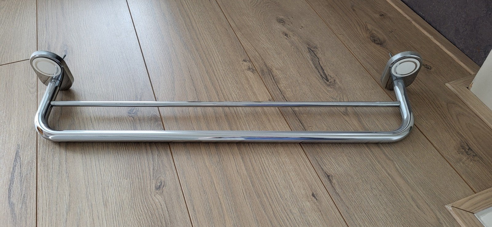 Handdoekrek 60cm chroom (2 stuks), Ophalen, Zo goed als nieuw, Douche-accessoire