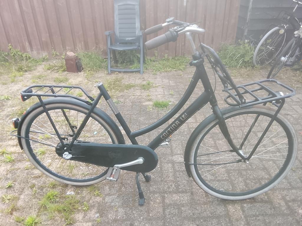 Cortina U4 Transportfiets - Damesfiets met voordrager, Fietsen en Brommers, Fietsen | Dames | Damesfietsen, Overige merken, Terugtraprem