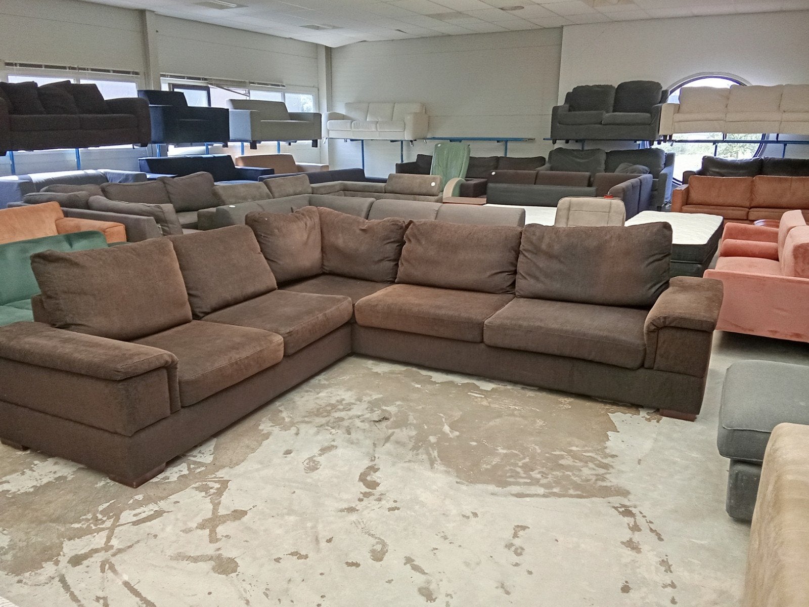 hoekbank 300x270cm nu €225,-, Gebruikt, ., 125 cm of meer, Ophalen of Verzenden
