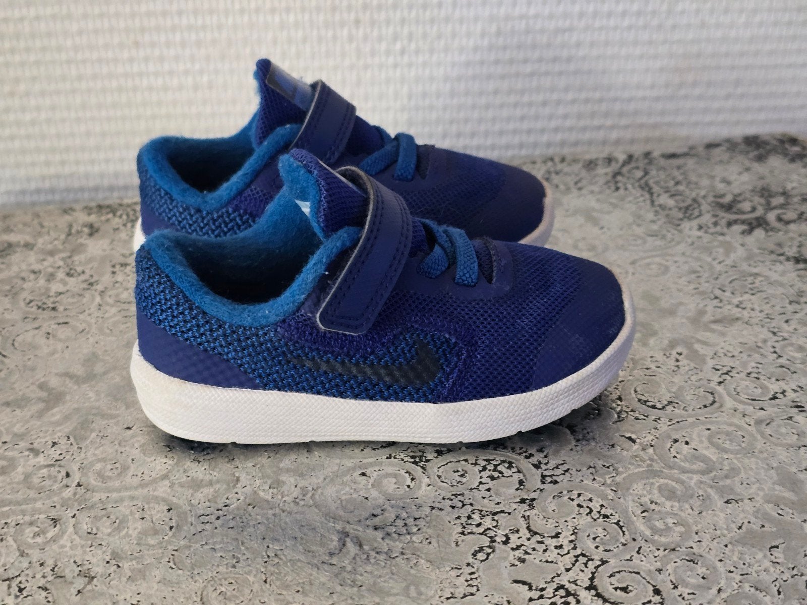 Nike Revolution 3 babyschoenen maat 22 blauw, Jongetje of Meisje, Ophalen of Verzenden, Nike, Gebruikt