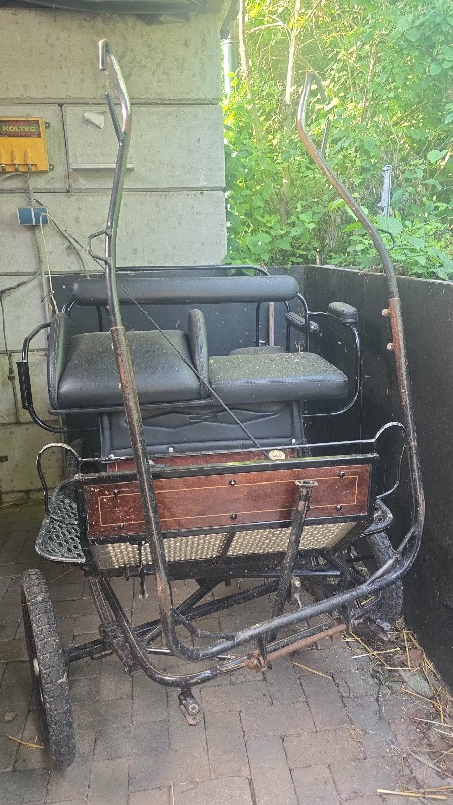 Leuke pony wagen, Gebruikt