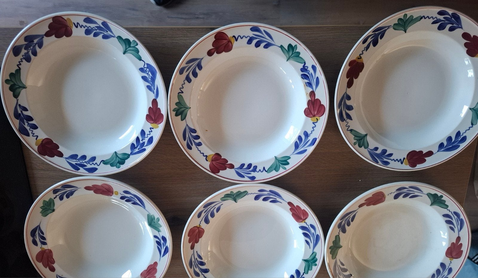 Royal Sphinx Maastricht 'Boerenbont' servies Handgeschilder, Antiek en Kunst, Antiek | Servies los, Ophalen