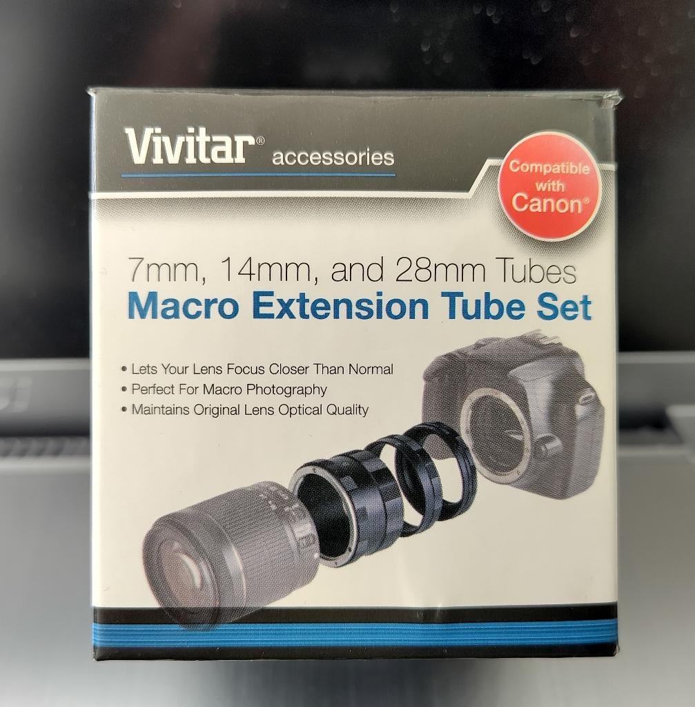 Macro tussenringen voor Vivitar op Canon Eos, Ophalen of Verzenden, Zo goed als nieuw, Toebehoren