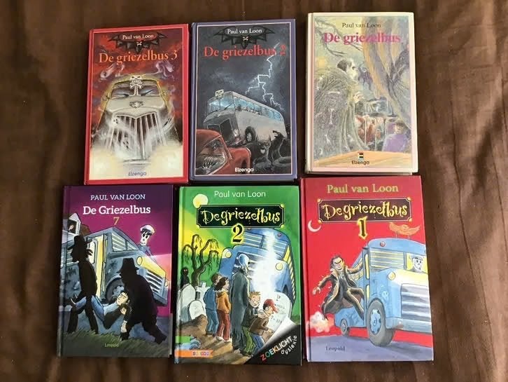 6 uitgaves de Griezelbus door Paul van Loon., Ophalen of Verzenden, Gelezen, Fictie algemeen