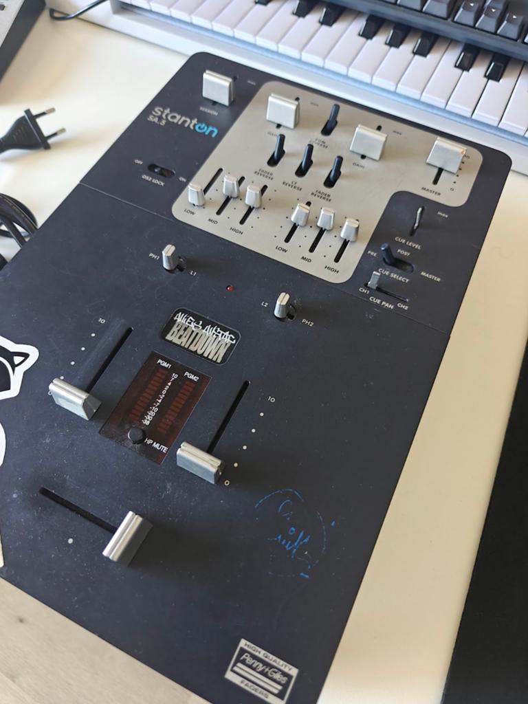 Stanton SA.5 DJ Mixer - Gebruikt, mist één knop, Overige merken, Gebruikt, Dj-set, Stanton