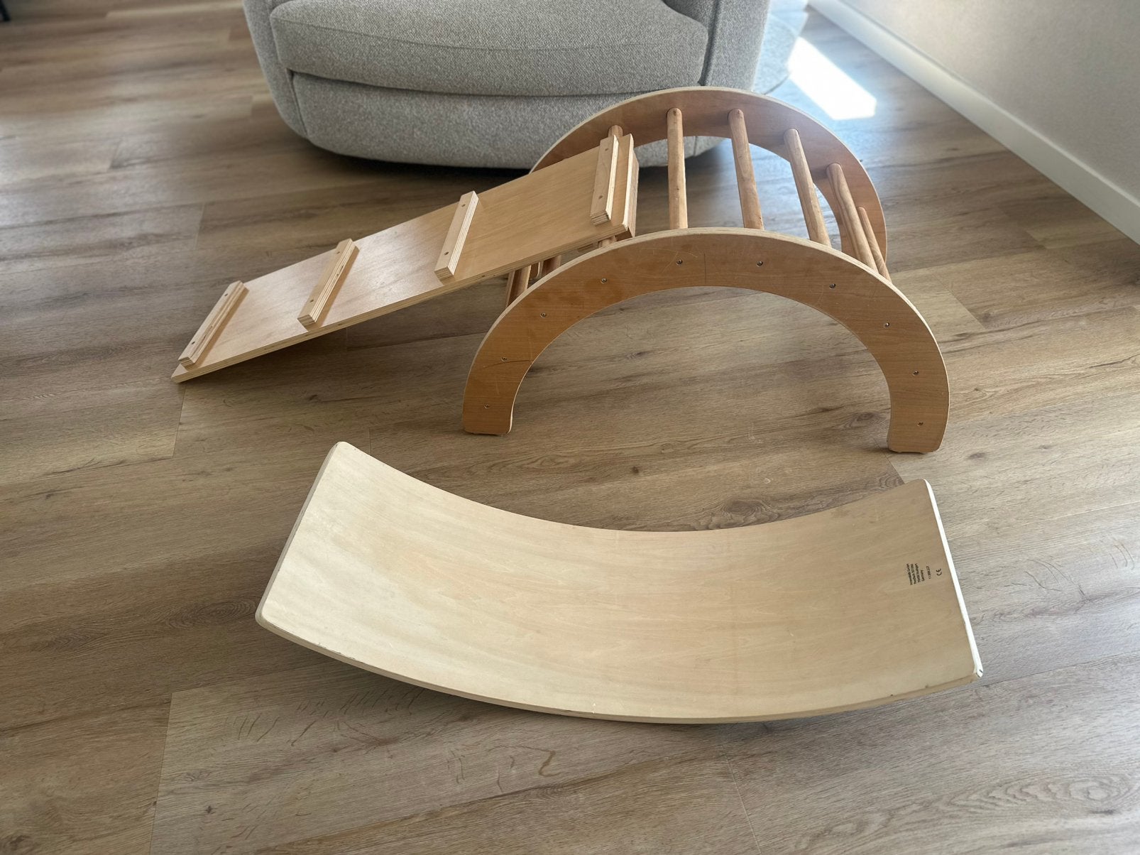 Houten klimrek met wobbel (Aldi), Ophalen, Gebruikt